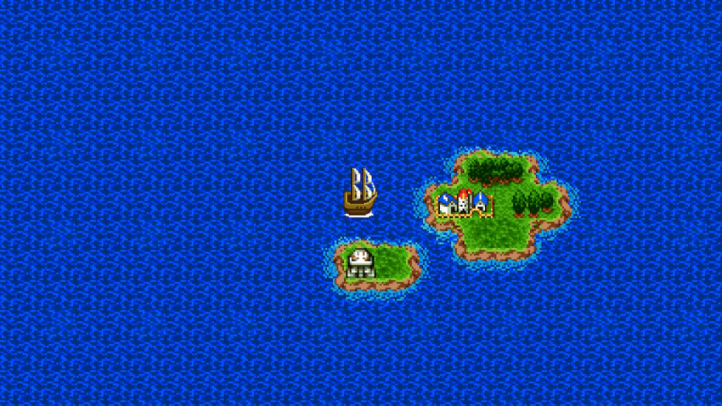 Zahan, the southeasternmost part of the map. | Dragon Quest II