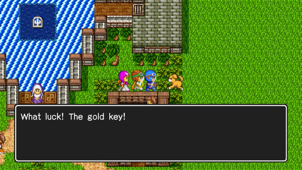 Talk to the dog for the Golden Key and Jailor's Key. | Dragon Quest II