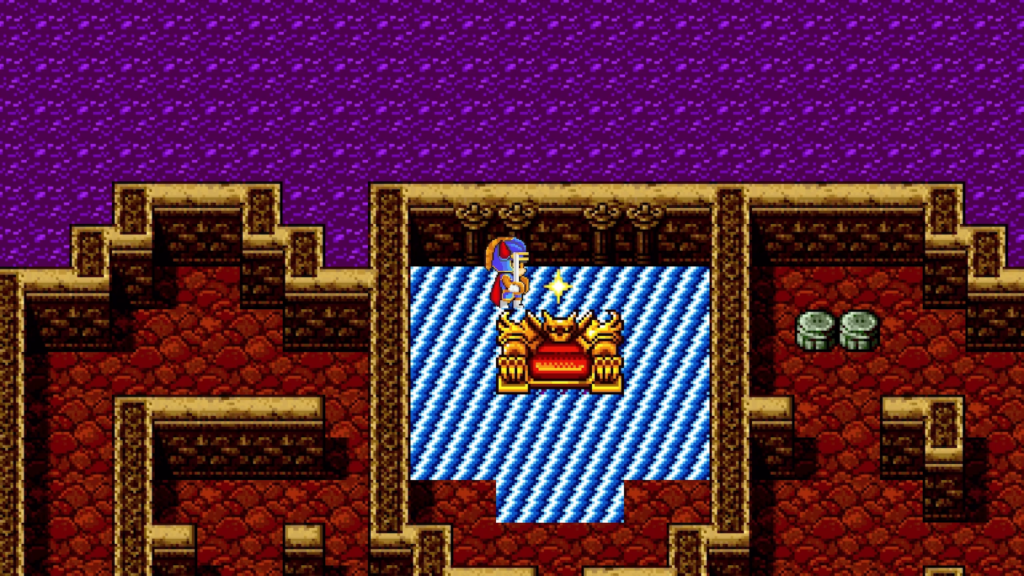 Search on this spark to access the dungeon. | Dragon Quest 1