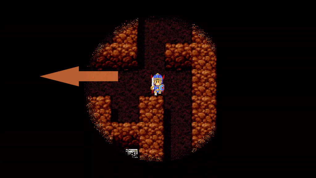 Follow this path to pick the chest with gold. (3) | Dragon Quest 1