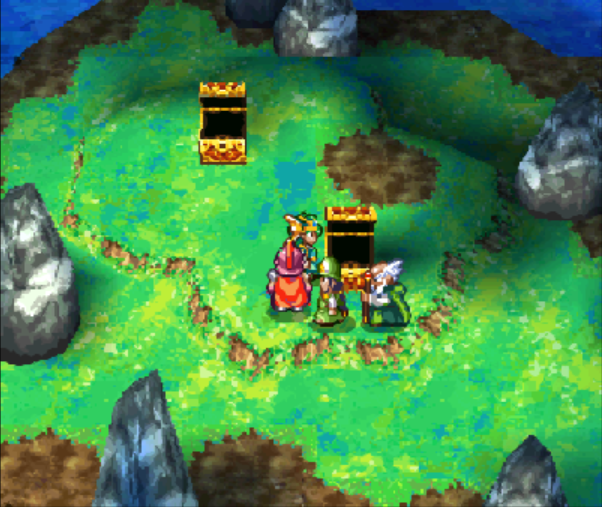 A Mini Medal and the Armor are in these chests. | Dragon Quest IV