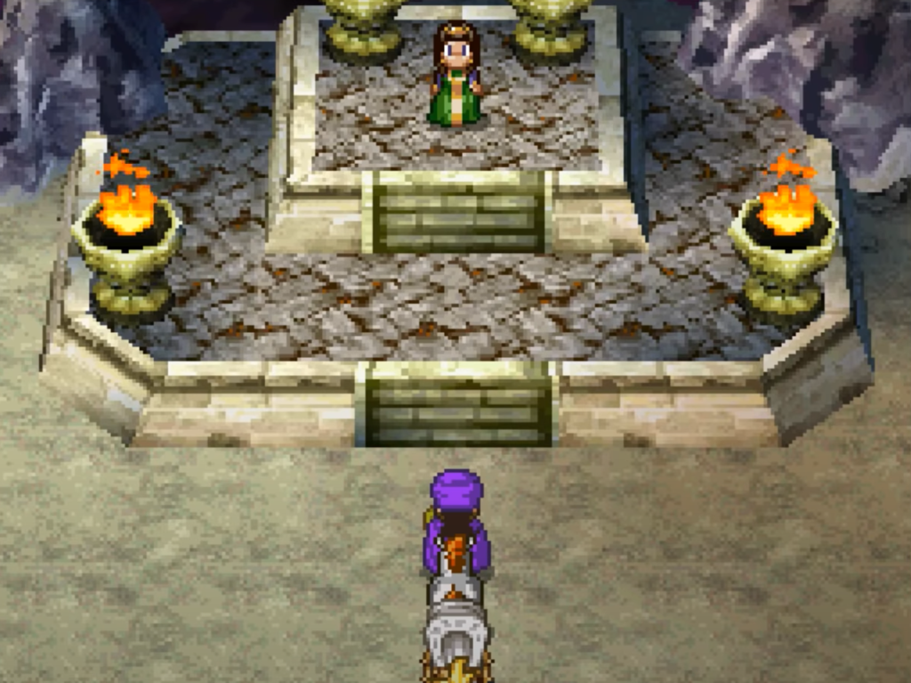 Be sure to heal up and prepare for the fight with Ladja | Dragon Quest V: Hand of the Heavenly Bride