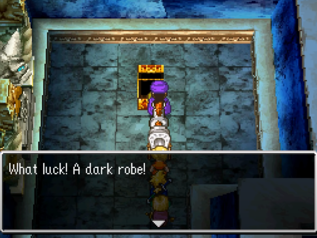 Equip the Dark Robe to gain some resistance from certain types of magic. | Dragon Quest V: Hand of the Heavenly Bride