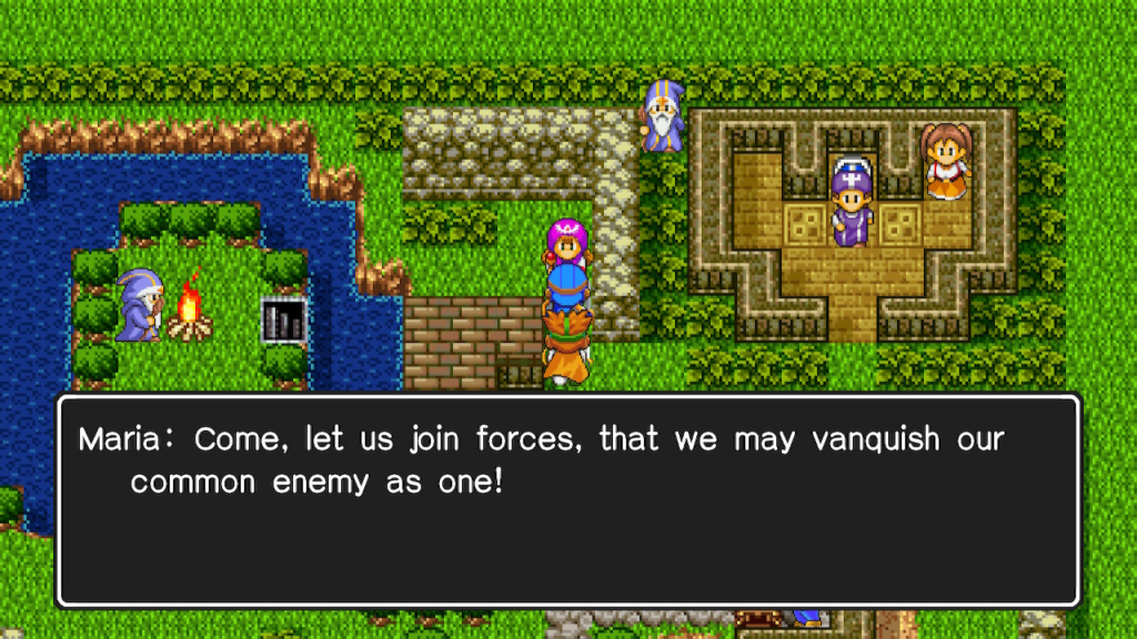 The Princess joins you after Ra's Mirror lifts her curse. | Dragon Quest II