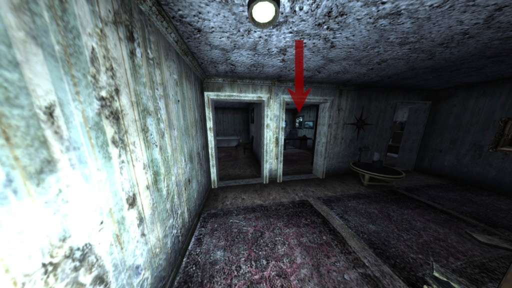 Correct door in the room past the staircase | Fallout: New Vegas