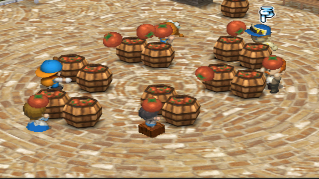 The tomato fight begins | Harvest Moon: Back to Nature