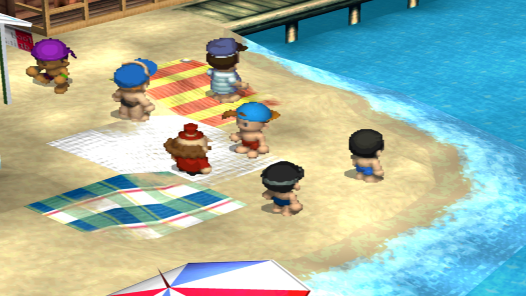 Everyone prepares for the swimming contest | Harvest Moon: Back to Nature