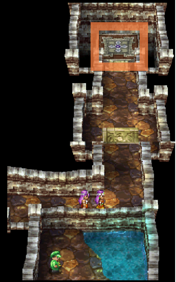 The elevator to the next floor | Dragon Quest IV