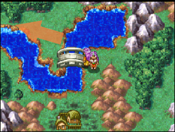 Directions to the cave | Dragon Quest IV