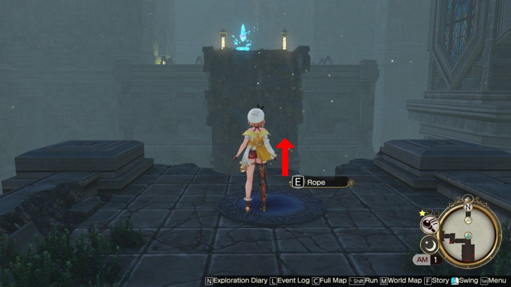 Using the Emerald Band to access the other side of the platform | Atelier Ryza 2: Lost Legends & the Secret Fairy