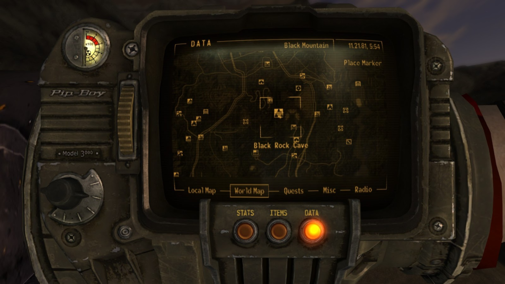 Location of the Black Rock Cave | Fallout: New Vegas