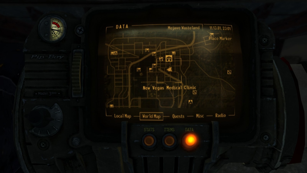 Location of Danduring night-time | Fallout: New Vegas