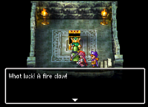 You’ll find the Fire Claw in this secret room (2) | Dragon Quest IV