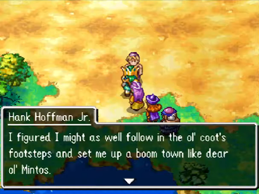 Hoffman will start a new town on his own | Dragon Quest IV