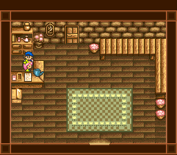 The Seed Shop owner gives you a watering can | Harvest Moon SNES