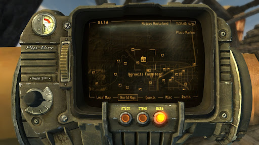 Location of Horowitz Farmstead on the world map | Fallout: New Vegas