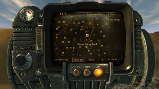 Location of the Gibson Scrap Yard | Fallout: New Vegas