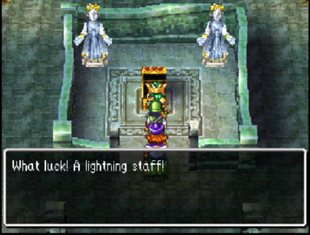 Finding the Lightning Staff in Dragon Quest IV