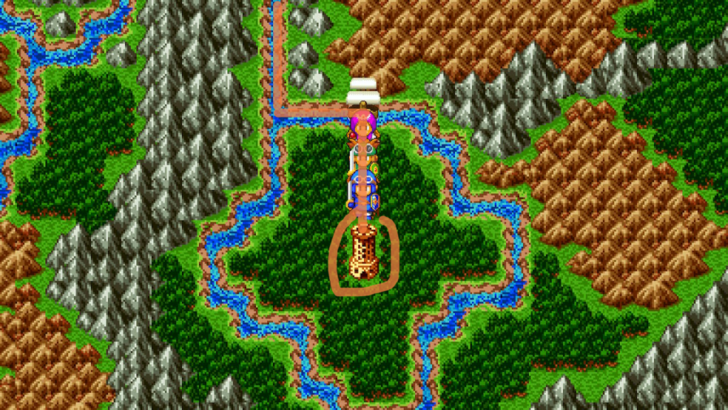 Slewse is the closest town to the Tower by a wide margin (2) | Dragon Quest II