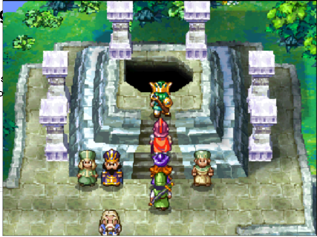 Jump here to access the new dungeon | Dragon Quest IV
