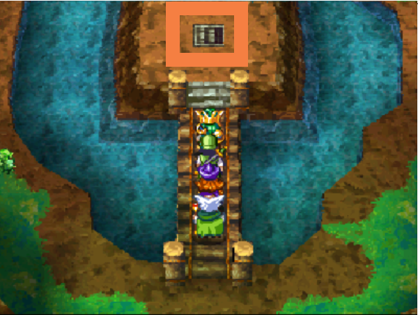 The two entrances to BF 6 and the entrance to BF 7 (3) | Dragon Quest IV
