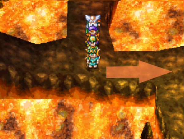 Take this route to find the Death Mask and the stairs to the next level (1) | Dragon Quest IV
