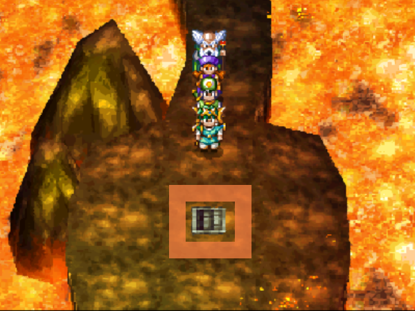 Take this route to find the Death Mask and the stairs to the next level (4) | Dragon Quest IV