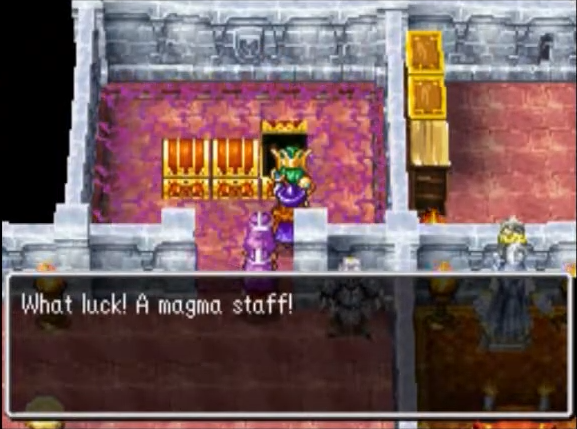 The Magma Staff is inside this room | Dragon Quest IV