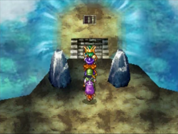 Use the Karstaway Stone here to drain the water (2) | Dragon Quest IV