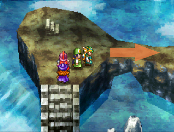 The path to the next floor and this floor’s chest (1) | Dragon Quest IV