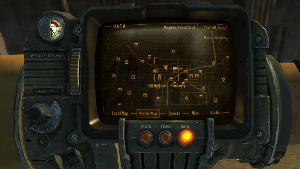 Location of Wins Hideout on the world map | Fallout: New Vegas