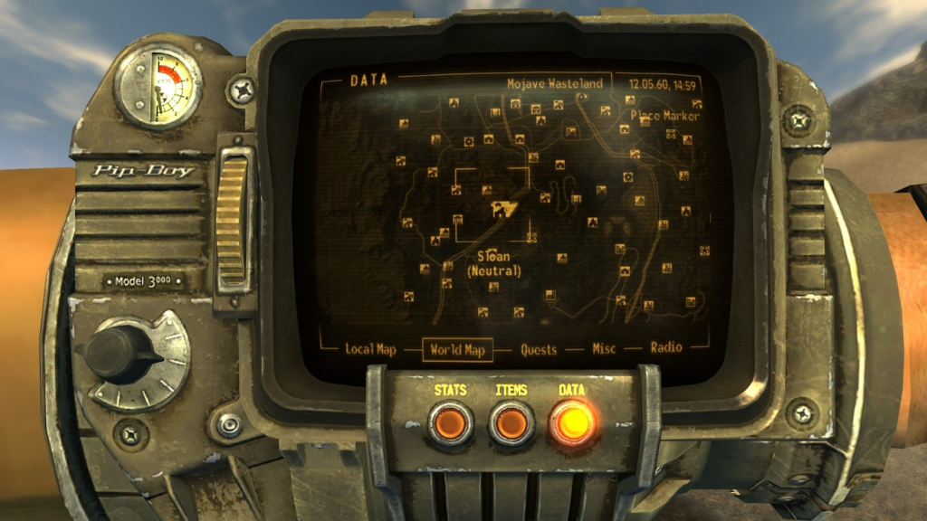Sloan on the World Map | Fallout: New Vegas