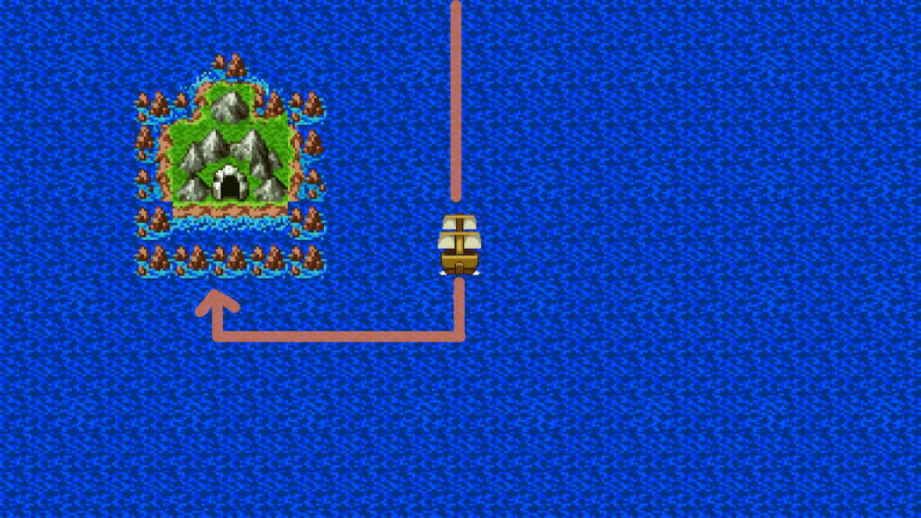 Path from Dirkandor to the Sea Cave (2) | Dragon Quest II