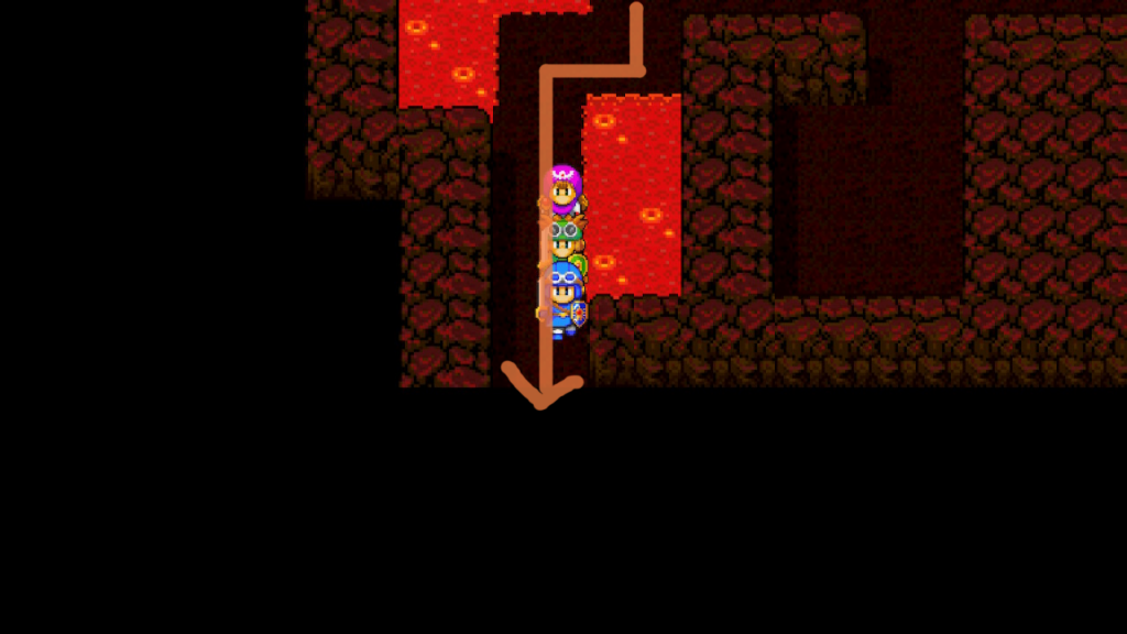 The route to the second floor | Dragon Quest II