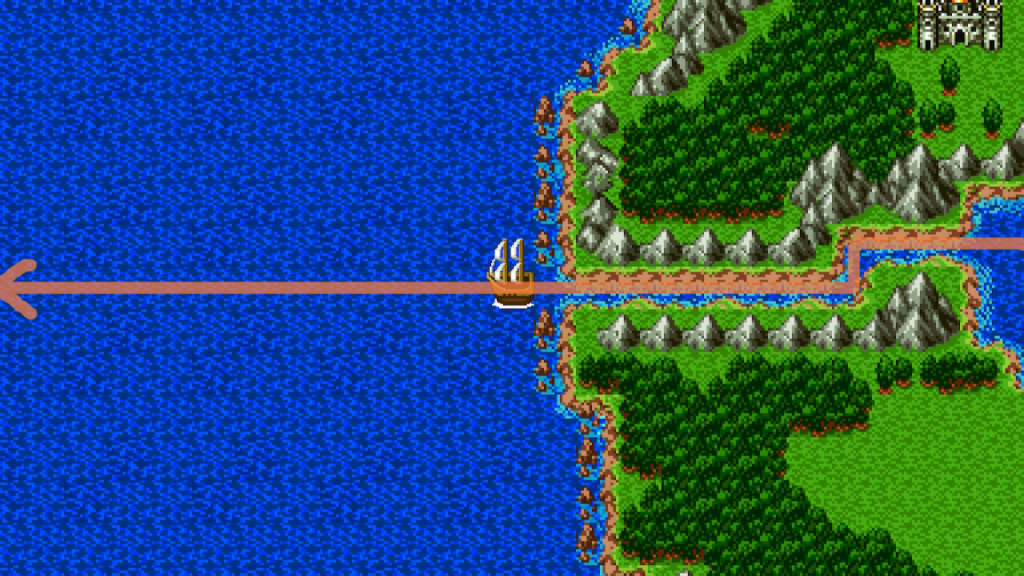 The Shrine is right next to Dirkandor (1) | Dragon Quest II