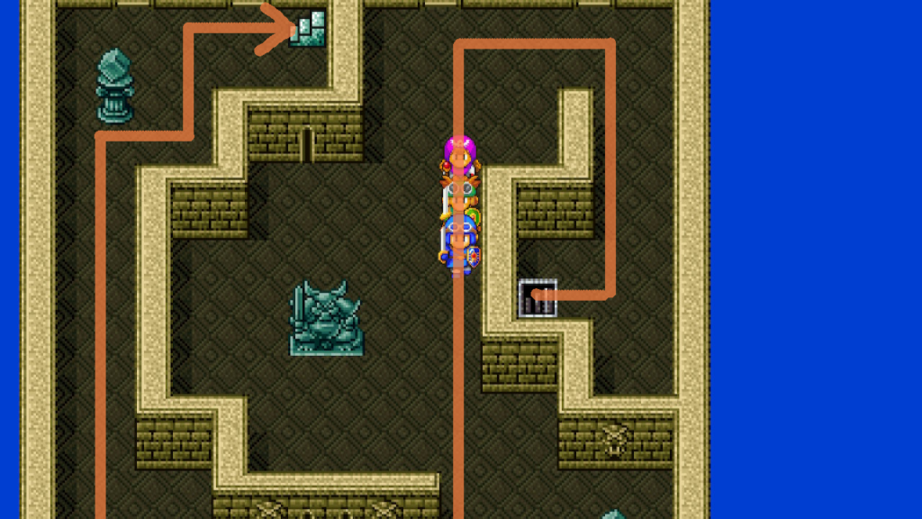 The last of the (relatively) stress free floors in this dungeon | Dragon Quest II