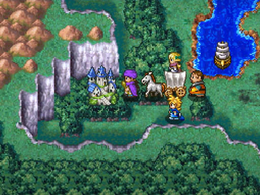 Lofty Peak on the map and the overworld (2) | Dragon Quest V: Hand of the Heavenly Bride