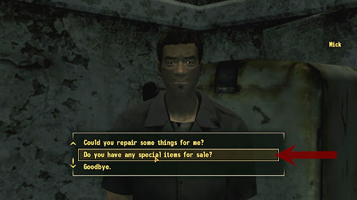 Correct dialogue option 1 | Fallout: New Vegas