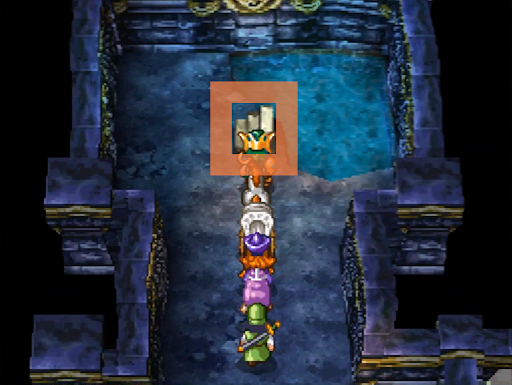 Ignore the chest with a Mimic and go up these stairs (3) | Dragon Quest IV