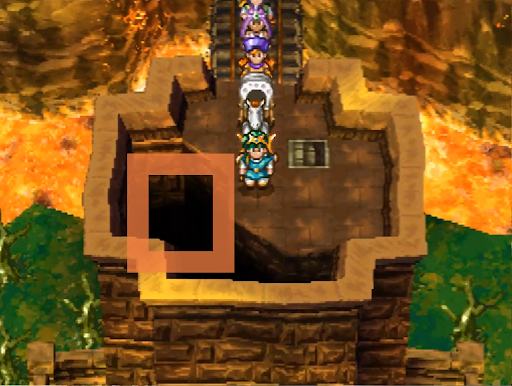 Let yourself fall into that crack to find the Mirror Shield (5) | Dragon Quest IV
