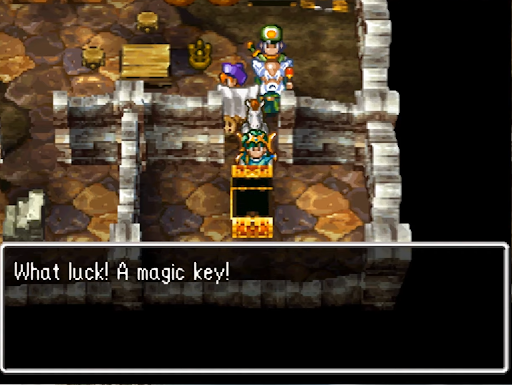 Examine the chest to unlock the entrance to a secret lab where you’ll find the Magic Key (2) | Dragon Quest IV