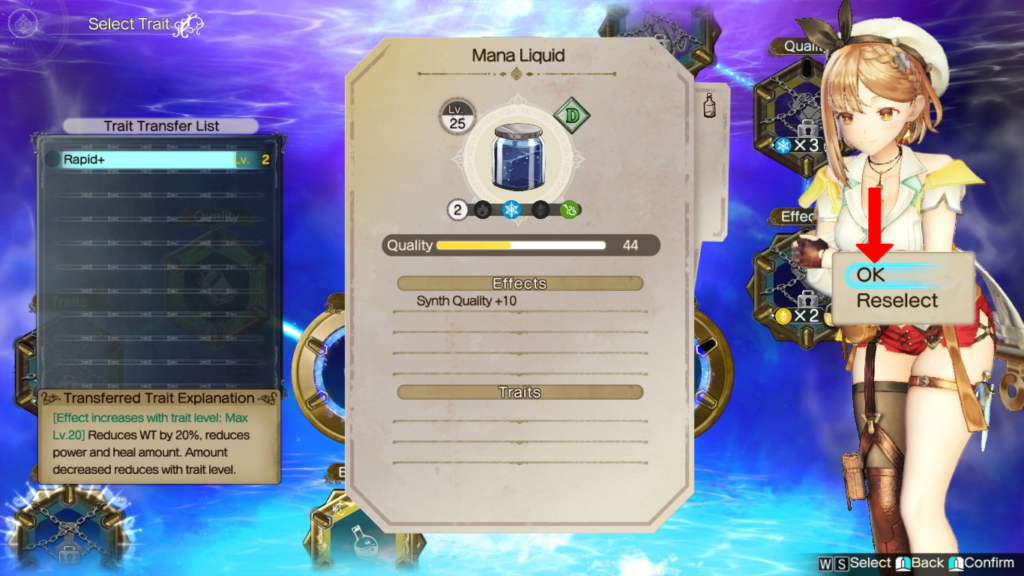 Completing the recipe to synthesize the Mana Liquid | Atelier Ryza 2: Lost Legends & the Secret Fairy