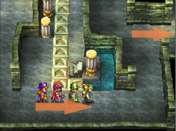 Some indications to get to the next floor (2) | Dragon Quest IV