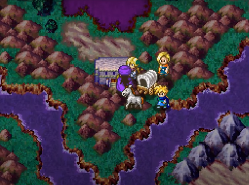 Nadiria T’n’T board on the map and overworld (2) | Dragon Quest V
