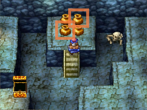 Grab all the treasure from this room and get to the next floor (3) | Dragon Quest IV