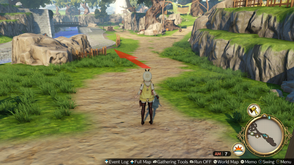 The Clean Water gathering node is right behind that rock on the left | Atelier Ryza: Ever Darkness & the Secret Hideout