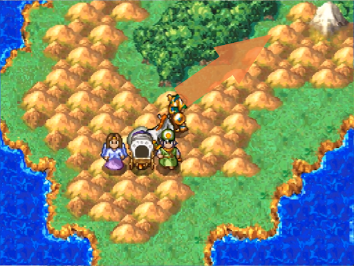 Land on this island and walk to the east to find Azimuth Town (2) | Dragon Quest IV