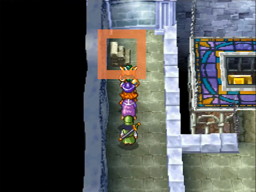 Ride the elevator down and then climb all the way up to the top (3) | Dragon Quest IV