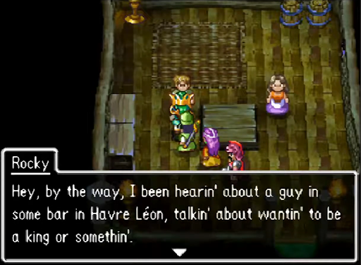 Talk to Pam and Rocky to learn about the two NPCs (2) | Dragon Quest IV