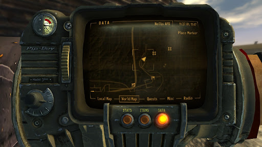Location of the schoolhouse on the world map | Fallout: New Vegas